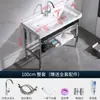 Lavabo Integrado de Cerámica de Alta Temperatura Lavabo para Ropa con Tabla de Lavar Lavabo para Balcón Baño Lavabo Lavabo Sobre Encimera