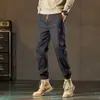 Pantalones Jogger Sueltos para Hombre Estilo Nuevo Otoño e Invierno, Pantalones Cargo de Marca de Moda, Pantalones Largos Versátiles con Forro de Felpa para Hombre