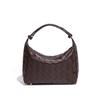 Etiqueta Personalizada de Fábrica Logo Bolsa para Marmita Portátil Moda Bolsa Feminina Artesanal de Palha Bolsa Casual Fresca de Ombro Axila