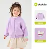 100% Algodão Cardigan Suéter Infantil Dudu Home Roupa de Outono Jaqueta Tricô Infantil Roupa de Bebê Tendência