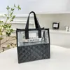 Bolsa de Cosméticos Transfronteriza Ins de Alta Gama Impermeable de PVC Gran Capacidad Bolso de Mano para Mujer Bolsa de Neceser de Viaje para Cosméticos