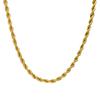 Pulsera de Cadena Retorcida de Cinco Eslabones, Collar Chapado en Oro de 18K, 3 mm de Grosor, Estilo Pareja, Accesorios de Joyería Versátiles, Fabricante Mayorista