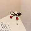 Presilha de Cabelo Coração com Laço para Mulheres, Presilha Lateral Suave e Versátil para Franja, Presilha de Franja Nova de Alta Qualidade Fresca e Doce