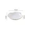 Pote Criativo para Temperos com Borda Dourada para Uso Doméstico, Pequeno Prato de Cerâmica para Molhos para Hotel, Prato Multiuso para Vinagre, Suporte para Hashi, Prato para Molho para Fondue