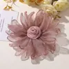 Nuevo Clip para el Cabello, Diadema, Accesorio para el Cabello, Broche, Accesorio para Ropa, Flor de Malla con Capullos de Rosa, Fresco y Etéreo, Estilo Chino, DIY