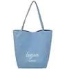Bolso Tote Versátil de Gran Capacidad de Doble Cara para Mujer 2025 Nuevo Bolso de Hombro Rayado Bolso de Mano de Alta Gama