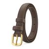 Cinturão Feminino Moda Simples All-match Thin Belt Moda Feminina High-end Jeans Belt Coreano-estilo Preto