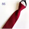 Corbata de Hombre Cremallera Novio Boda Roja 8cm Vestido Negocio Nudo Negro Libre Perezoso Fácil de Tirar Azul Corbata