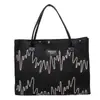 Bolso Tote de Bloques de Color de Moda Tendencia 2025 Invierno Nuevo Bolso de Hombro Grande de Capacidad para el Trabajo Moda Estilo Coreano Bolso de Hombro