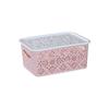 Cozinha direta da fábrica oca de armazenamento de mesa cesta de armazenamento cesta de armazenamento com tampa de roupas caixa de armazenamento caixa de armazenamento cesta de plástico Yi