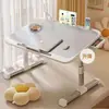 Mesa plegable se puede subir y bajar, mesa de noche simple para estudiantes, uso en el hogar, mesa plegable de altura ajustable para dormitorio