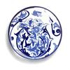 Padrão de Porcelana Azul e Branca Gema do Tempo Cristal Vidro Ímã de Geladeira Chaveiro Brincos Suporte de Celular Joias