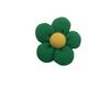 Broche de flor de cinco pétalas de tecido de lã de tricô de algodão de desenho animado fofo, acessórios de cabelo DIY, acessórios para bolsa de sapatos e meias
