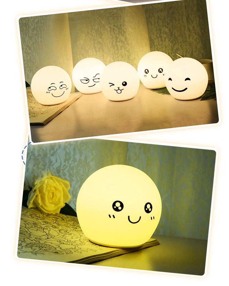 圆形创意硅胶床头小夜灯小台灯拍拍灯详情_09