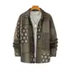 Camisa de Bloques de Color Texturizada Estilo Coreano Personalizada para Hombre, Chaqueta Cardigan Casual Versátil de Moda, Camisa Estilo Japonés para Jóvenes