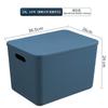 Caja de Almacenamiento de Plástico con Tapa Caja para Guardar Ropa Interior Calcetines en el Armario Contenedor para Guardar Bloques de Construcción de Juguete Cesta para Guardar Bocadillos Libros Ilustrados
