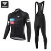 Capitán Tas Traje de Ciclismo Largo de Primavera y Verano Ajustado de Secado Rápido para Hombre y Mujer Ropa de Ciclismo de Montaña y Carretera