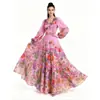 Ropa de mujer para comercio exterior transfronterizo europeo y americano AliExpress Vestido elegante TK entallador con estampado floral y cuello en V