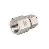 Marca Roke Acero Inoxidable Tubería Imperial 1/16"-2" Doble Férula Rosca Interna Conector Recto Terminal