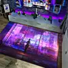 Alfombra Ciudad Cyberpunk Hogar Sala de Estar Alfombra Completa Habitación de Competición Eléctrica Alfombra Decorativa Amazon Punto al por Mayor