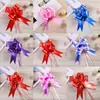49 flores de tirón suministros para celebración de bodas cinta de lazo caja de regalo de boda empaque decoración de coche de boda tirador de manija de puerta flores de tirón al por mayor