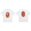 Suministro Mayorista Transfronterizo de Marca de Moda, Dropshipping de Comercio Exterior, Camiseta de Manga Corta Pesada Bape Cabeza de Mono Tiburón 260g 25