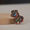 Sândalo Ano do Cavalo Boa Sorte Prosperidade Dinastia Tang Zodíaco do Cavalo Corrente de Celular Chaveiro Cavalo Pingente do Ano do Cavalo Pingente de Natal