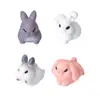 Decoraciones de paisaje en miniatura, adorables y creativas: lindas figuritas de conejitos, accesorios DIY para casa de muñecas y adornos de escritorio en miniatura