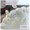 Decorações para Unhas Artísticas Flor de Gelo Ovo de Pombo 8*12 com Padrão Rachado, Branco Translúcido, Rosa Claro, Azul Claro, Formato de Ovo Fino, Base Pontiaguda, Acessórios de Diamante Grandes Venda por Atacado
