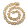 Hip-Hop Lindo Transfronterizo Europeo y Americano Collar Infinito Full Diamante 16mm Pulsera de Cadena en Forma de 8 Collar Hip-Hop Accesorios de Moda