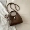 Bolso Cubo con Patrón de Lichi Estilo Coreano, Bolso de Mano para Mujer, Bolso Tote de Diseño Nicho, Bolso Minimalista de Alta Gama