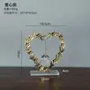 Adornos Decorativos de Arte en Hierro Transfronterizo con Hoja de Ginkgo, Nicho de Gama Alta para Sala de Estar, Oficina, Escritorio, Artesanía Metálica