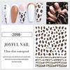 Adesivos de Nail Art Celebridade da Internet Ins Estampa de Leopardo Decorações de Unhas com Suporte Adesivo 2024 Novo Outono e Inverno Estilo Maillard