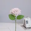 Flor Artificial Flor de Hortênsia Simples Dupla Flor de Casamento Obra de Arte com Flores Material de Flor Macia Decoração de Mesa de Jantar Floricultura Decoração de Casa Flor de Seda