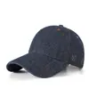 Boné de Baseball Vintage com Aba Macia em Jeans para Homens, Boné com Aba de Algodão Lavado para Mulheres, Chapéu de Proteção Solar para Primavera e Outono, Circunferência da Cabeça Grande, Personalizável