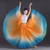 2025 Danza China Falda Oscilante Tencel Danza Clásica Abertura Traje de Actuación Reversible Estilo Antiguo Falda de Longitud Media Elegante