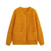 ZA comercio exterior transfronterizo artículo popular de ropa para mujer 2026 otoño nuevo moda europea y americana cómodo casual suéter de punto liso