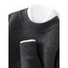 Suéter de cuello alto informal de negocios de alta gama, 100% cachemira de montaña pura, suéter de manga larga para hombre, nuevo suéter interior