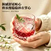 Vaso Rotatorio de Cristal para Whisky, Vaso de Trago de Alta Gama, Vaso de Vino de Cristal Giratorio de Lujo Ligero para Aliviar el Estrés