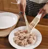 Hacedor de albóndigas Bolas de camarón Olla caliente Molde para albóndigas Cuchara de procesamiento para cocina casera Molde procesador multifuncional de relleno de carne