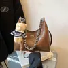 Bolsa de Corrente Acolchoada Estilo Coreano Bolsa Transversal de Verão para Mulheres Moda Versátil para o Dia a Dia Ombro Sob o Braço