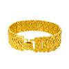 Joia de ouro padrão dragão pulseira proteção de cor ouro masculino e feminino ouro de imitação latão banhado a ouro fivela de relógio de casal pulseira banhada a ouro