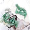 Colgante de jade de cristal natural de Amazon, cono largo no poroso, piedra desnuda, pilar hexagonal de una sola punta, adornos de péndulo, accesorios de joyería
