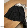 Pantalones Cortos de Diseño Elegante para Mujer, Nuevos Pantalones Casuales de Verano de Cintura Alta Adelgazantes de Cinco Puntos de Pierna Ancha, Rectos Sueltos Versátiles