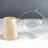 Pelota acrílica transparente pelota transparente pelota de plástico arreglo de medio ramo adornos para centros comerciales de compras regalo
