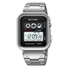 Reloj Multifuncional para Hombre Skmei con Banda de Acero Luminosa Impermeable Reloj Electrónico de Negocios Fuente Mayorista