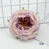 Rosa de Borda Queimada Austin Flor Tecido Enrugado Rosa Chá Pacote de Material para Caixa de Flores com Flor Grande Jardinagem Paisagismo Forma Arranjo de Flores