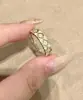 Nuevo Anillo Hueco con Estrella tipo Burst de Forma Diamante para Mujer, Diseño de Nicho, Lujo Ligero, Moda de Alta Gama, Anillo Abierto Ajustable