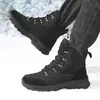 Botas de Caminhada de Cano Alto Outono/Inverno 2026, Resistentes ao Desgaste para Uso Externo, Respiráveis, Casuais e Quentes para Homens com Cadarços
