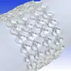 10 Piezas Al por MayorTrébol de Cuatro Hojas Cuentas Rectas de Cristal Cuentas de Vidrio 6-12mm Cuentas Sueltas Hechas a Mano Pulsera DIY